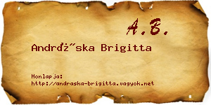 Andráska Brigitta névjegykártya